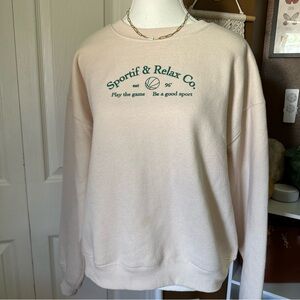 Princess Polly Sportif & Relax Co. Crewneck / Size 6 (can fit up to M/L)